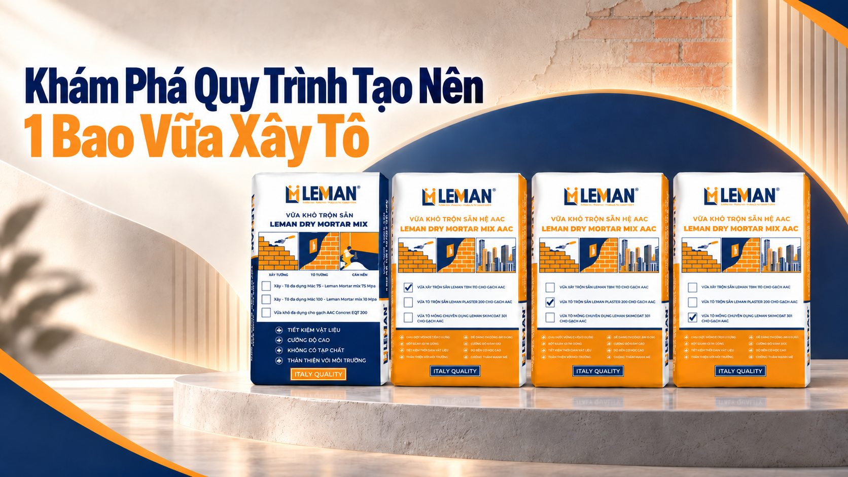 Khám Phá Quy Trình Tạo Nên 1 Bao Vữa Xây Tô