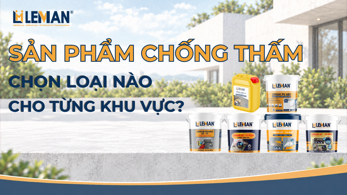 Waterproofing Products: Which Type for Each Area?