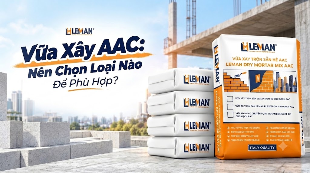 Vữa Xây AAC: Nên Chọn Loại Nào Để Phù Hợp